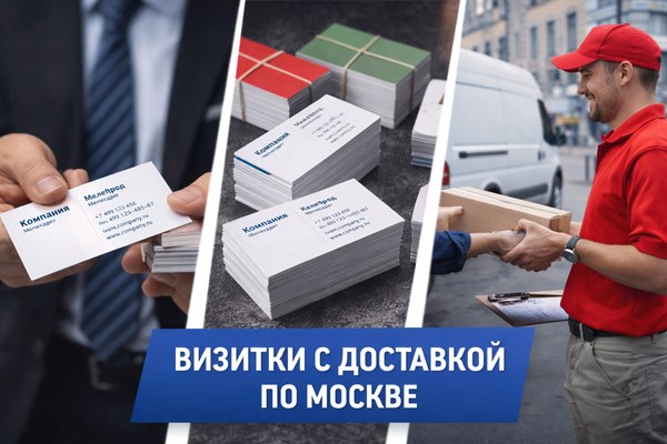 Визитки с доставкой по Москве: как устроен заказ, какие параметры влияют на результат и почему эта услуга остается востребованной